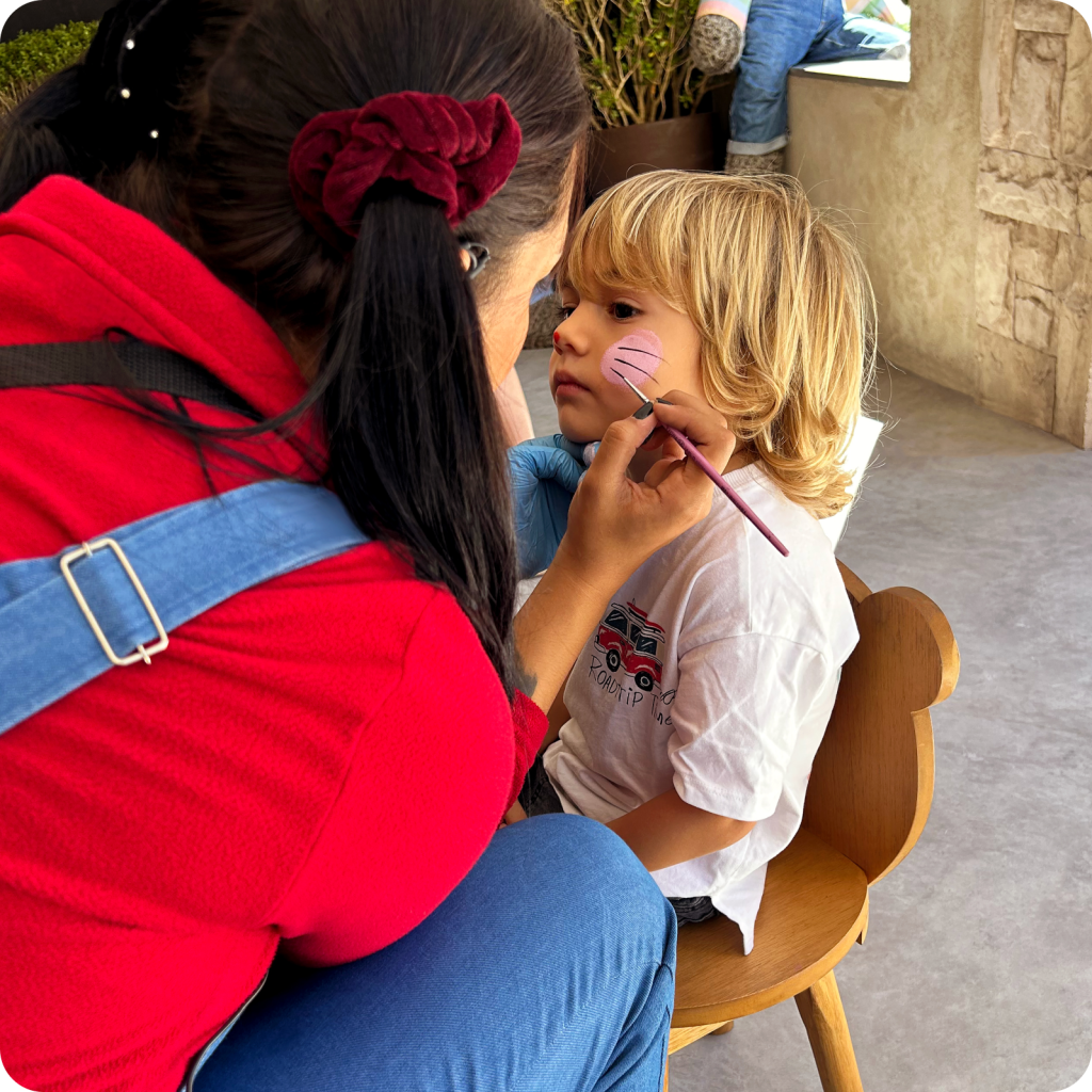 Pintura facial na Páscoa Divertida